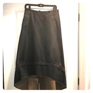 Vintage GAP high-low denim skirt
